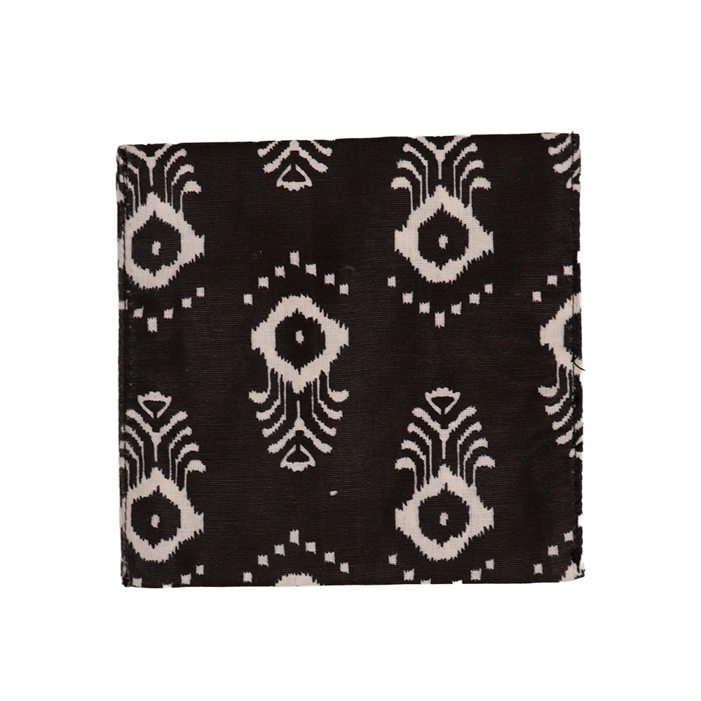 Premium Cotton Sanitary Pad Pouch (Set of 2) – Modern Ikat Tribal - Image 3