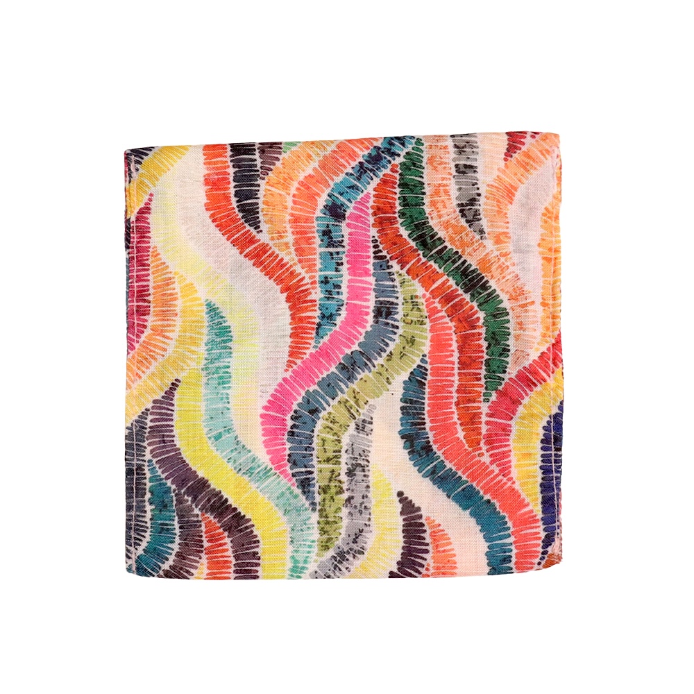 Premium Cotton Sanitary Pad Pouch (Set of 2) – Rainbow Waves - Image 3
