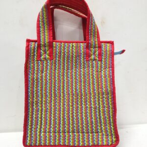 Red Fiesta Companion Bag | Handcrafted Everyday Tote for Books, Picnics & More