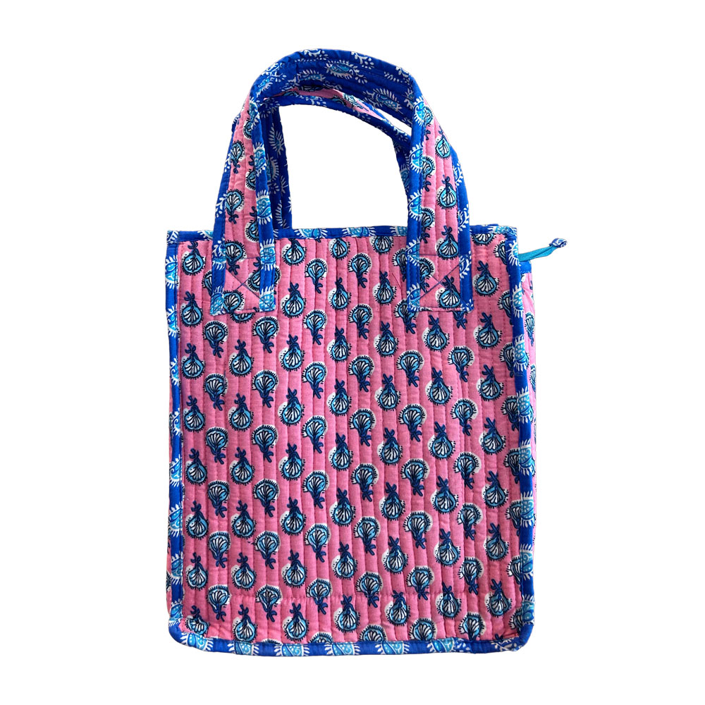 Pink Bloom Companion Bag | Handcrafted Everyday Tote for Books, Picnics & More - Image 3