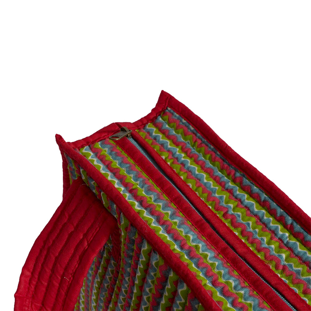 Red Fiesta Companion Bag | Handcrafted Everyday Tote for Books, Picnics & More - Image 3