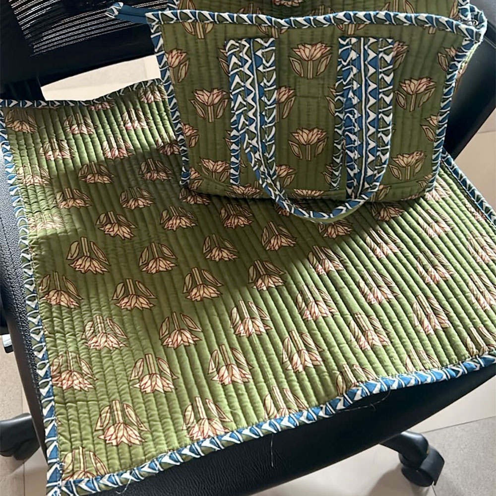 Wild-flower Pooja Bag with Asana - Image 4