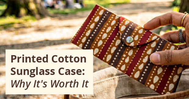 Protect your sunglasses in style with a handcrafted printed cotton sunglass case from Jaipur. See prints, prices, and daily care tips.