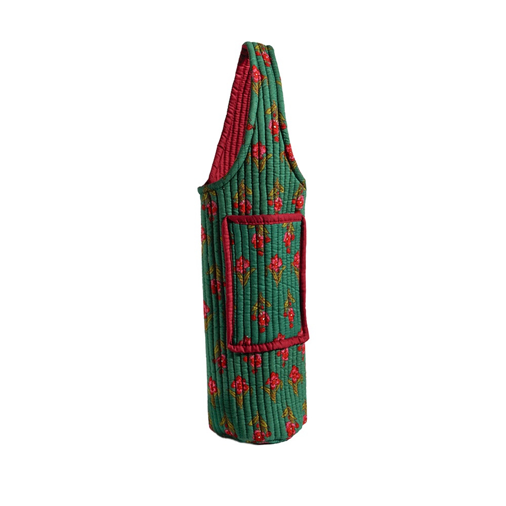 Botanical Blossom Bottle Cover with Mobile Pocket Outside (2-2.5 l)