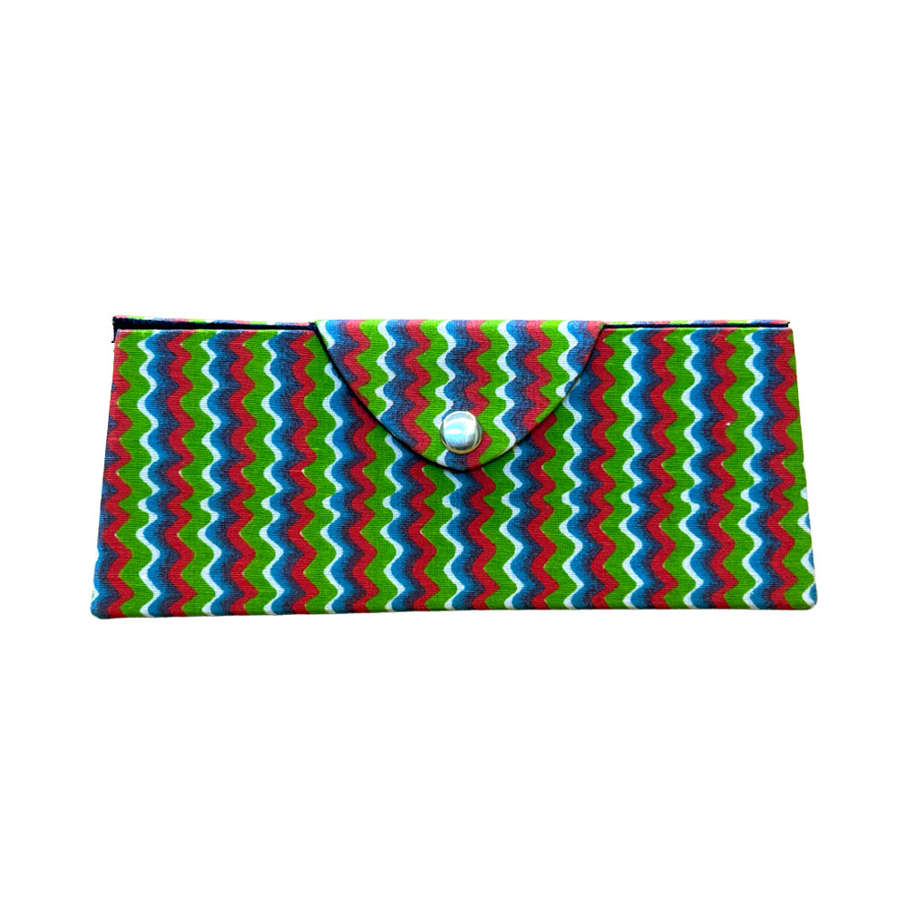 Red Fiesta Printed Cotton Sunglass Case | Protective Eyewear Cover