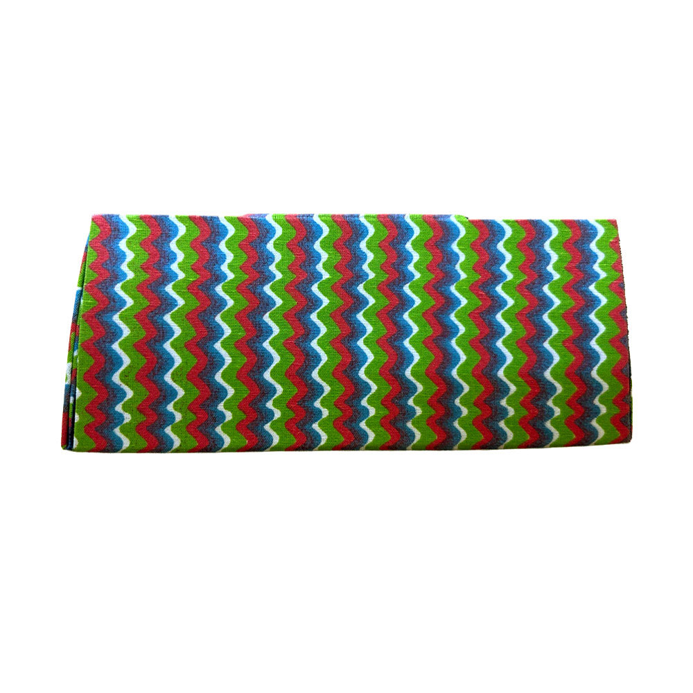 Red Fiesta Printed Cotton Sunglass Case | Protective Eyewear Cover - Image 2
